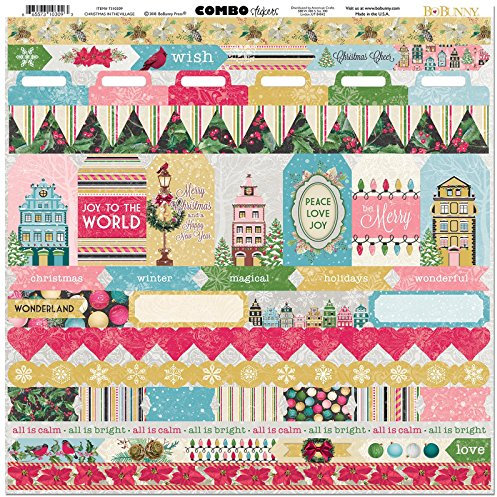 Bo Bunny 7310309 Sticker Aufkleber, multi