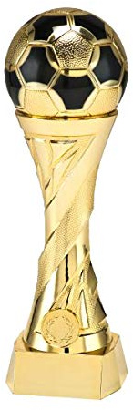 tecnocoppe Trofeo de fútbol, balón de 23 cm de altura, premios deportivos, placa personalizada de regalo