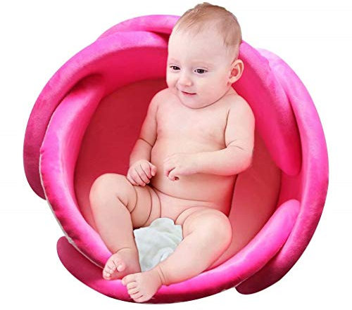 Baby Bath Lotus Cuscino Lavello Bagno Petalo Bagno Neonato Vasca Da Bagno Mat Vasca Da Bagno Sedile Supporto Lettino Fiore Tappetino Da Bagno Antiscivolo di Sicurezza Lavandino Inserto Vasca