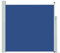 vidaXL Seitenmarkise Ausziehbar Sonnenschutz Sichtschutz Windschutz Seitenrollo Markise Seitenwandmarkise Balkon Garten Terrasse 170x300cm Blau