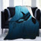 HDAXIA Decke Kuscheldecke,The Dreamer Orca, warmes ultraweiches Flanellvlies Leichte Decke Schlafsofa Wohnzimmer Schlafzimmer für Erwachsene Kinder