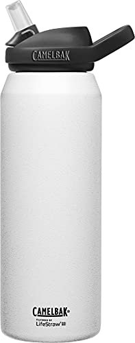 Eddy+ 32OZ SST Vacuum Insulated, Filtered by LIFESTRAW, White 2022