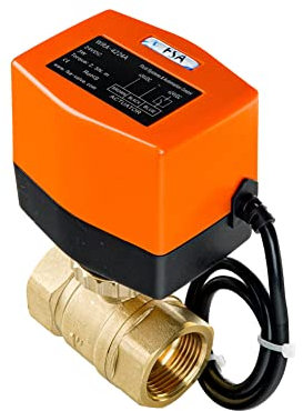 FSA Motorkugelhahn Set Messing 1 24V DC Auf-/Zu Mutter Messing