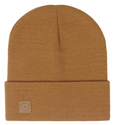 riverso Herren Beanie RIVFabian Outdoormütze Strickmütze Laufmütze Wintermütze Unisex Einfarbig 100% Acryl Einheitsgröße (Einheitsgröße, Braun)