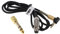vhbw Audio AUX Kabel kompatibel mit AKG K240 MK II, K141 MK II, K171 MK II Kopfhörer - Audiokabel 3,5 mm Klinkenstecker auf 6,3 mm, 1,2 m, Schwarz