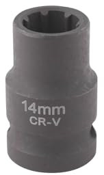 Douille 7 pans 14mm 1/2 CrV pour étrier de frein - OM 0191 - CLAS Equipements