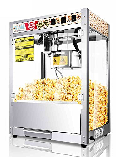 MNSRRN Máquina Comercial de maíz de maíz de Acero Inoxidable, máquina Profesional de maíz eléctrico de Alta Potencia de maíz para el Cine Comercial de Compras