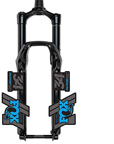 BINGYUAN Bicycle Fork Stickers F-o-x34 Front Fork Stickers Mountain Bike Bicycle F-O-X 34 Front Fork Stickers Waterproof Bicycle Stickers (Color : Blue gray)