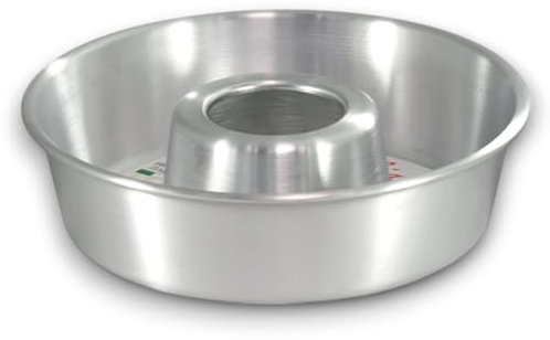 KORAT - Stampo in Alluminio per Ciambella con Buco Aperto Centrale Ruoto per Dolci Made in Italy Disponibile in 4 Dimensioni Bakery Torte Dolci Rustici (Alluminio, 26 Cm)