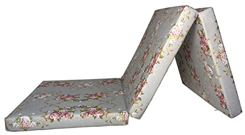 FORTISLINE - Klappmatratze 180x65x7cm - 3-teilige Faltmatratze - H2 Gästematratze - Camping Faltbare - Kamping Bett - Waschbar Bezug - Erwachsene Klappbar - Reisematratze - Schaumstoff Matratze