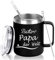 Livole Papa Geschenk Vatertag, Geschenkideen zum Vatertag, Tolle Vatertagsgeschenke für Vater, Männer, Tasse mit Spruch - Bester Papa der Welt - 12oz 350 ml Doppelwandig Thermobecher to go