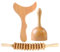 Healifty 3-In-1-Holztherapie-Massagegeräte -Massagegerät Maderoterapia-Kit Körper-Gua-Sha Roller Seilmassagegeräte Zum Entspannen