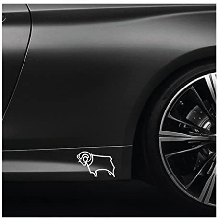DCFC Ram Rear Quarter Decals x 3 Left and Right Facing Vinyl Stickers Car Window Bumper WHITE External Fitment