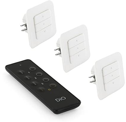 Pack de 3 Interruptores de Persianas + Mando a Distancia - WiFi y DIO 1.0. (433mhz)