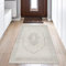 Teppich-Traum Teppich Korridor Modern Klassischer Allergiker-freundlich Dezent Orientalisches Design - Creme grau, 80 x 150 cm