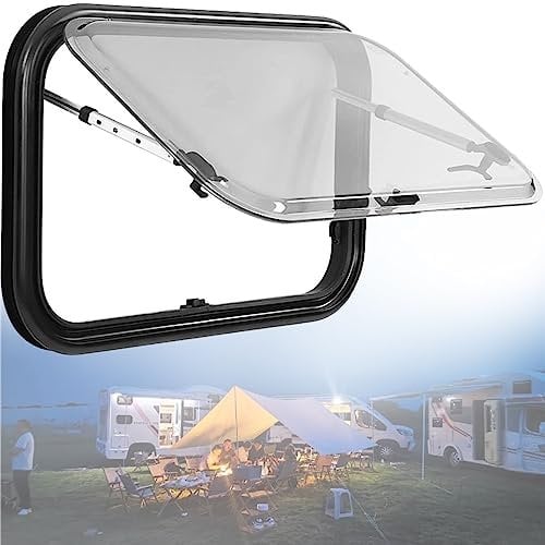 Caravan Ventilation Fans,Waterproof roof Fan, RV roof Fan, Roof Vent Extractor Fan for Caravan Camper,RV roof Bracket Exhaust Fan, Suitable for RV Trailers,50 * 35cm