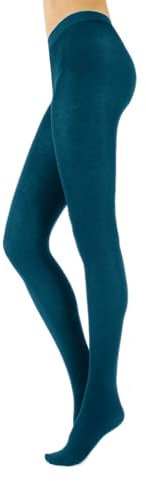 CALZITALY Collants Épais en Cachemire Opaques pour l’Hiver | S, M, L, XL, XXL, 3XL, 4XL | 150 DEN | Fabriqué en Italie (XXL, Bleu Jeans)