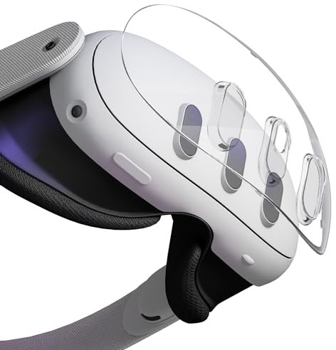 NEWZEROL VR Headset Cover Compatible for Quest 3 Protective Shell [with Microphone Hole] Replacement Shock Scratch Impact Proof Heat Cooling Accessories (Transparent)