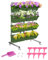 CEIEVER Vasi verticali per piante da giardino, parete verticale per piante, salvaspazio, parete per piante da appendere a parete verticale, pianta per cortile, giardino, balcone, decorazione per la