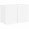 vidaXL TV Wandschrank, TV Schrank mit viel Stauraum, Wandmontage Fernsehschrank Regal, Hängeschrank TV Möbel Ständer, Modern, Weiß