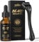 Bartwachstums-Set – Biotin-Bartwachstumsöl mit Roller zur Förderung des Haarwuchses – Bartserum zur Gesichtshaarbehandlung, männlich, dick, 1 Fl Oz