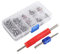 Klanata 102pcs A/C R134a/R12 Noyaux de Valve de Climatiseur Kit Automobile Climatisation Réfrigération Tire Valve Stem Cores Tool Obus Climatisation R134a Valve Recharge Climatisation Voiture