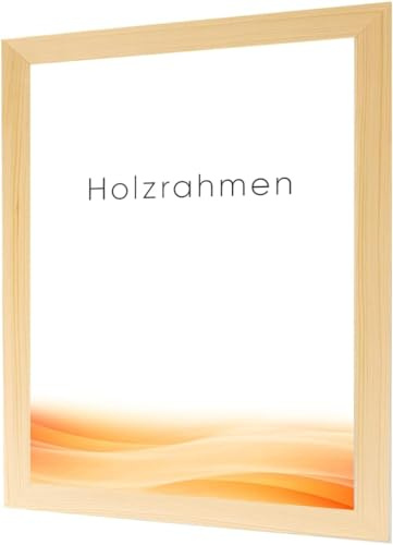 RAWWEST.BIS Bilderrahmen 30x45 cm MDF Holz Rahmen Posterrahmen Kiefer | Fotorahmen mit Acrylglas, Holzrahmen aus Holzplatten für Bilder Poster Fotos Puzzle, Plakatrahmen zum Aufhängen Aufstellen