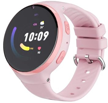 PTHTECHUS Smartwatch Kinder GPS, 4G Kinderuhr mit Telefon, WiFi, Videoanruf, SOS, Chat Funktion, HD Touchscreen Kids Smart Watch für Jungen und Mädchen 5-15 Jahren