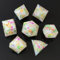 ORUZA 7 Stück Polyedrische Harz Würfel, DND Würfel Set, Harz Scharfe Kante Würfel Polyedrische für Dungeons and Dragons RPG MTG Pathfinder Rollenspiel Würfel