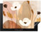 KitchenYeah© Protezione Piano Cottura Tappetino per Induzione 70x52 cm Cucina Proteggi Coprifornello Antiscivolo Fiori - Marrone - Pittura