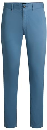 BOSS Men's Chino_Slim 10242156 01 Trousers_Flat, Open Blue462,