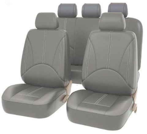 SNXLW 5 Sitzplätze Universal Auto Sitzbezüge Sets für Renault Twingo/Twingo RS/GT III II I 3-door/5-door 1993-2024 Autositzbezug Vorne Hinten Schonbezüge Innenraum Zubehör,Grey