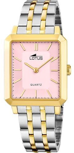Lotus Montre pour Femme 18981/2 Square Series Boîtier en Acier Inoxydable Multi Bracelet en Acier Inoxydable Multi