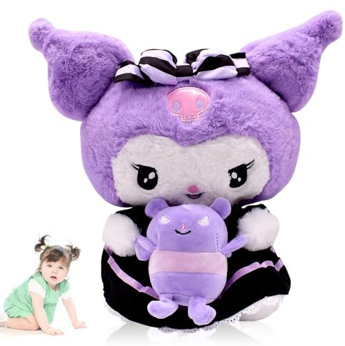 IFHDO Kurromi Plush, Kurromi Kuscheltier 35 cm, Kurromi Plüschtiere, für Mädchen Kinder Puppe Geburtstag Geschenk Spielzeug, Heimdekoration für Kinder, als Nachttischdekoration für Mädchen