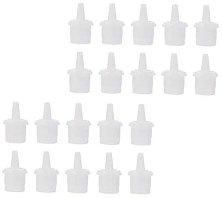 Healeved Eyelash Glue Bottle Nozzle 50pcs Adhesive Tips Bottles Nozzles for Beauty