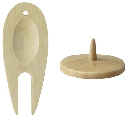 Holz-Divot-Tool Stabiles Kleines Golf-Zubehör, Ballmarker-Reparaturwerkzeug