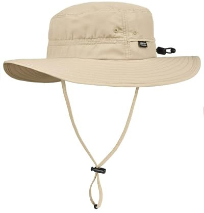 FURTALK Sonnenhut für Herren Damen Packable breiter Krempe Sommer UV-Schutz Angelhut UPF 50+ Einstellbare Kinnriemen Eimer Hut Outdoor