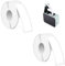 Frogetu 2 Rollen Klebeband für Etikettiere,12 x 40 mm,180 Etiketten/Rolle,Thermal Label Tape,Standard Laminiertes Büro Etikettenband,Klebeband für Etikettierer P15/P12/P11/D30/L12