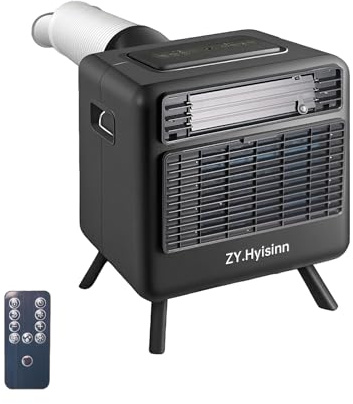 ZY.Hyisinn Aire acondicionado portátil, 3300 BTU, bajo consumo de energía, aire acondicionado portátil para camping, furgoneta, tienda de campaña, al aire libre