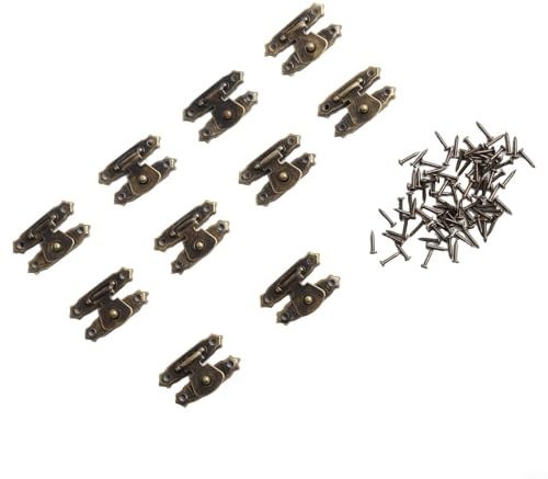 10 Stück antike Bronze-Fliesen für Schmuck und Handwerksprojekte (Bronze)