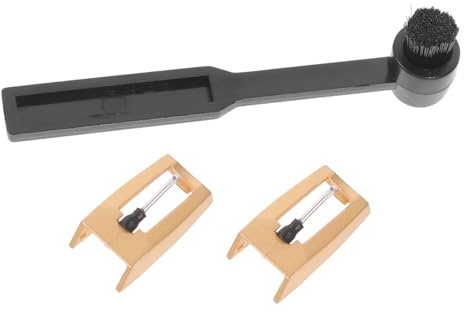2 Stück Ersatznadeln für Plattenspieler aus Aluminium, Präzise | Bürste, für Vinyl und Phonographen, Leicht, Hohe Genauigkeit, Einfach zu Montieren