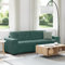 vidaXL Zeitgenössisches Samt Grünes Sofa für 3 Personen Weiche Berührung Bequeme Sitzgelegenheit Wohnzimmer Langlebig Stabiler Holzrahmen Stylisches Innenmöbel DREI-Sitzer Couch Luxus Gemütlich