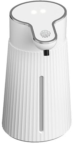 Electric Soap Dispenser 400 ml with Sensor, Foam Soap Dispenser Automatic Wall Mounting, with 2 Levels, White, USB, IPX6 Waterproof