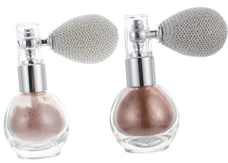 SAFIGLE 2 Pièces Spray Pailleté pour Corps Set Illuminatrices pour Éblouissant Application Facile pour Toutes Peaux