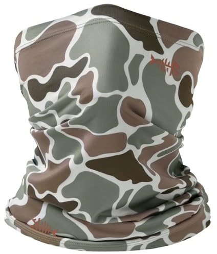 Bassdash Cache-cou multifonction, bandeau bandana, foulard, masque facial UPF 50 +, protection UV multifonction, écharpe magique, bandeau élastique pour l'équitation, la moto, la randonnée, la pêche