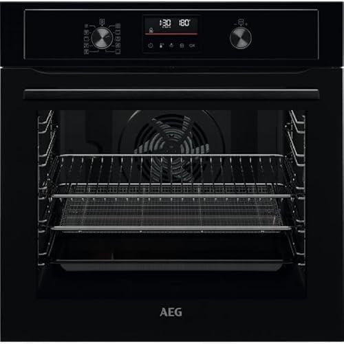 AEG 3000 AirFry BPX535A61B Built In Electric Single Oven with Pyrolytic Cleaning - Black - A+ Rated