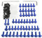 Alamor Motorrad Verkleidung Schrauben Kit Verschluss Clips Schraube Für Yamaha YZF R6 1999 2000 2001 2002 - Blau