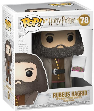 Funko Pop! HP: - 6 Rubeus Hagrid with Cake - Harry Potter- Figura in Vinile da Collezione - Idea Regalo - Merchandising Ufficiale - Giocattoli per Bambini e Adulti - Movies Fans