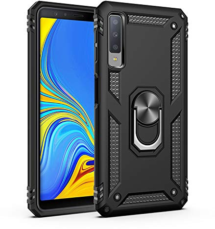 BestST Custodia per Samsung A7 2018/A750 Case Cover Armor Custodia Protettiva Rigida Dual Layer Armatura Resistente agli Urti con cavalletto per Galaxy A7 2018/A750 Cover, Deluxe Special Edition,