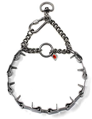 Herm Sprenger cuello Tech Acero Inoxidable Prong perro entrenamiento collar con mosquetón Pet Pinch collar para perros fabricado en Alemania